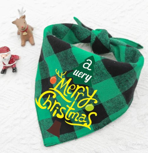 Double - layer Triangle Pet Scarf and Saliva Towel - Zupora