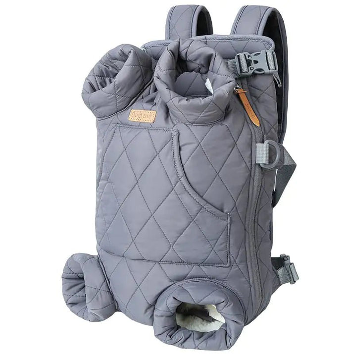 Winter Thickened Portable Pet Chest Backpack - Zupora
