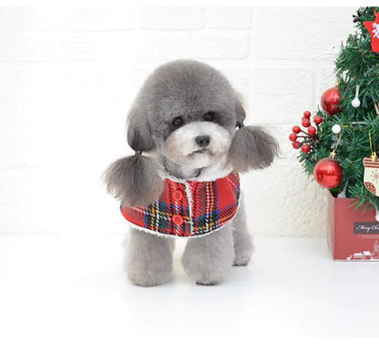 Christmas Red Knitted Turtleneck Dog Sweater Coat - Zupora