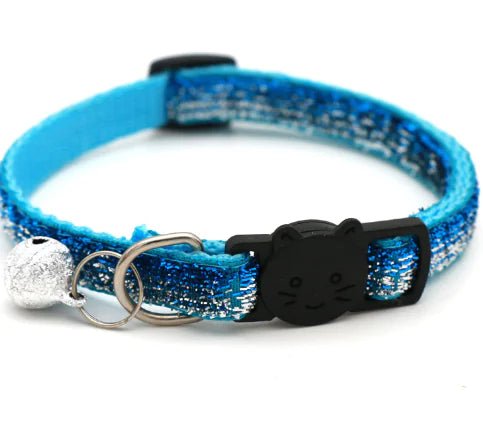 Adjustable Colorful Cat Collar with Bell for Pets - Zupora