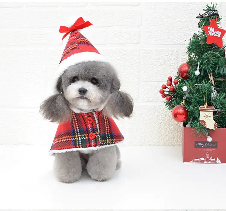 Christmas Red Knitted Turtleneck Dog Sweater Coat - Zupora