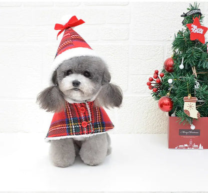 Christmas Red Knitted Turtleneck Dog Sweater Coat - Zupora