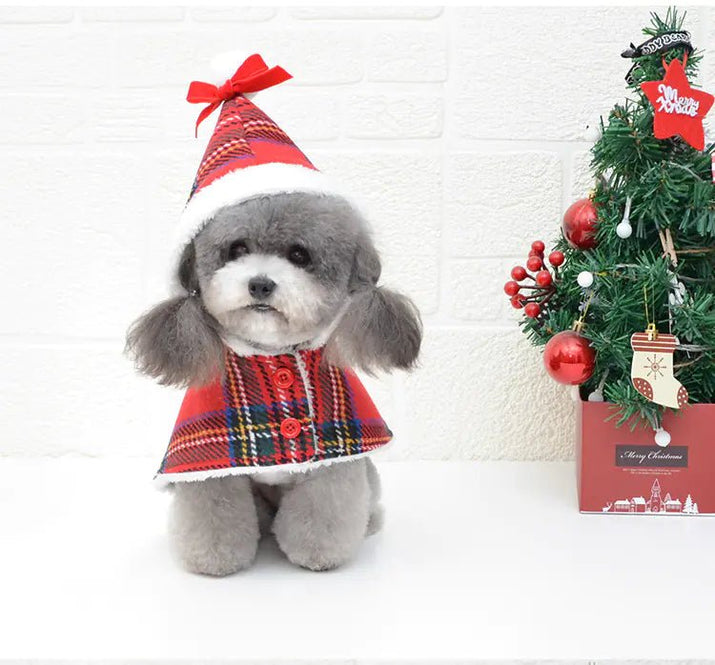 Christmas Red Knitted Turtleneck Dog Sweater Coat - Zupora