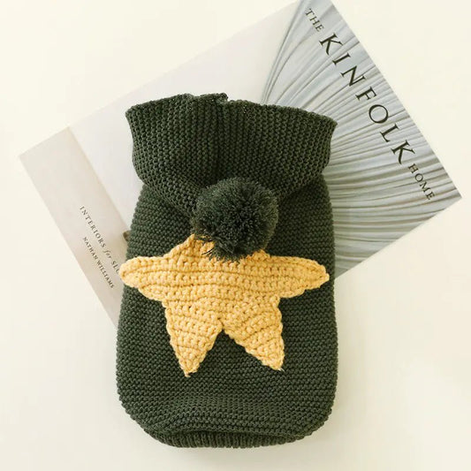 Autumn Winter Sweater for Dogs and Cats with Stars - Zupora